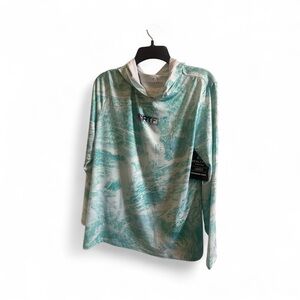 Realtree Aqua and White Fishing Shirt